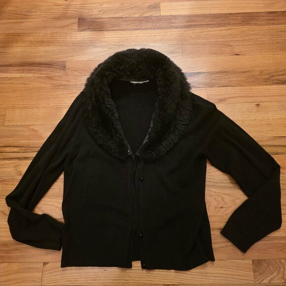 Merona Faux Fur Collar Sweater - Picture 1 of 5